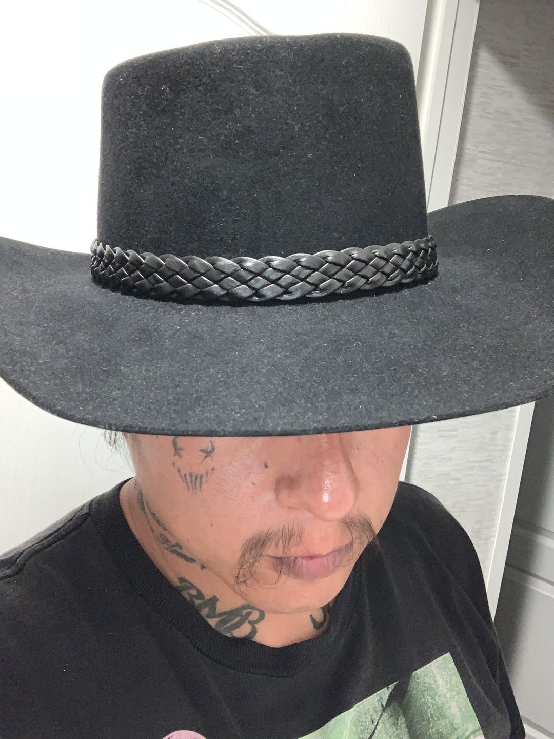 Customer photo review of The Lash Stetson Hat - Made Exclusively for Waylon Jennings