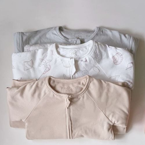 Customer photo review of thicken long sleeves split-leg transitional swaddle sack 2.5 tog