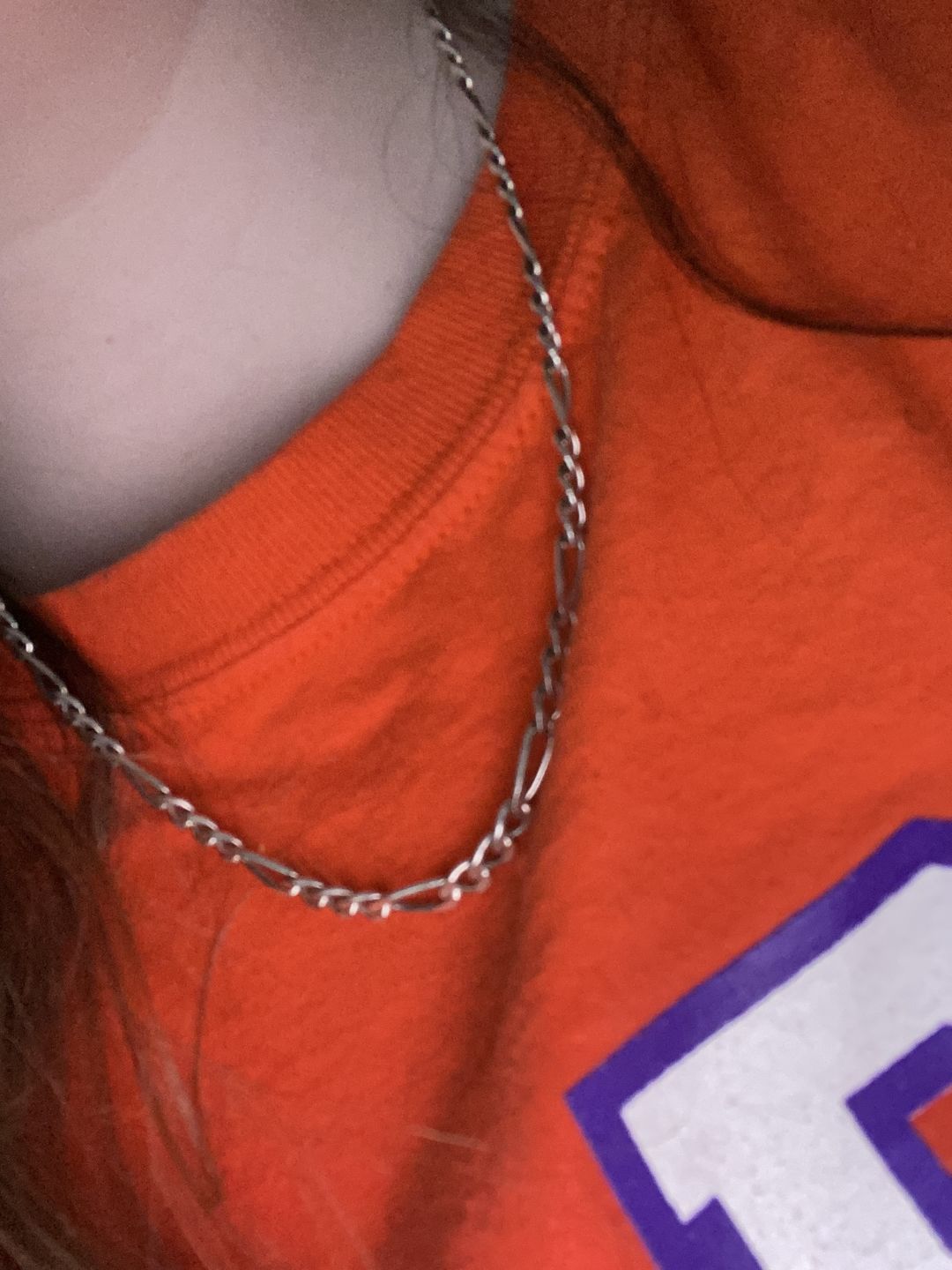 Customer photo review of 3.5mm Figaro Link Chain