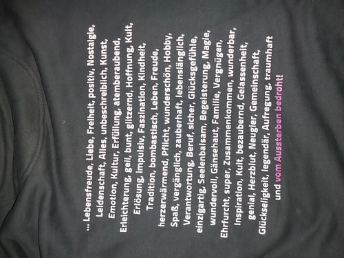 Customer photo review of Feuerwerk Support T-Shirt