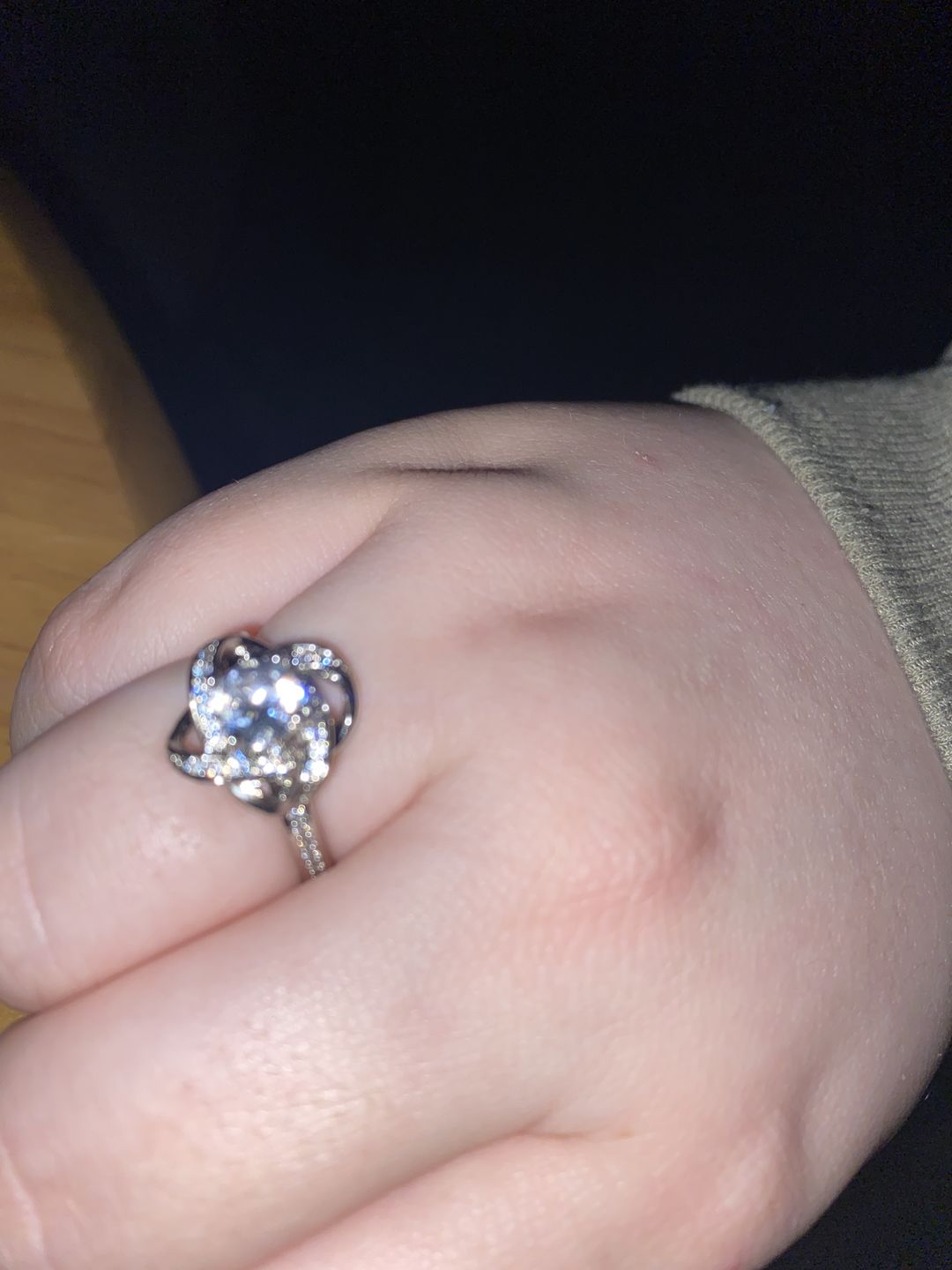 Customer photo review of Always My Daughter Forever My Friend | Love Knot Ring