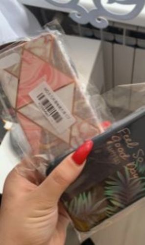 Customer photo review of Plating Marble iPhone Case