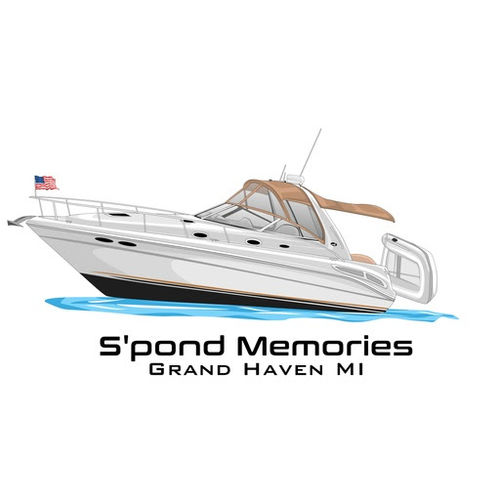 Customer photo review of Custom Digital Boat Artwork