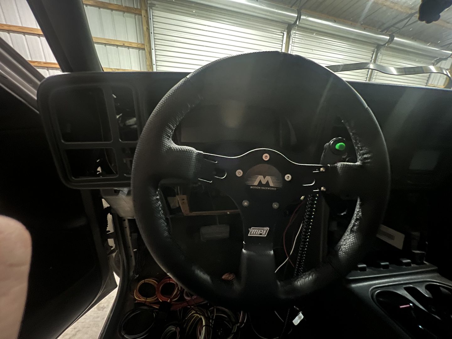 Customer photo review of Motion Raceworks Horn Delete Center Button (5 or 6 Bolt)