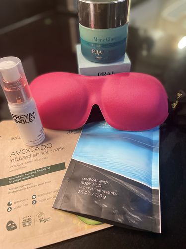 Customer photo review of The Monthly Beauty Box curated for Women over 40