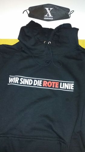 Customer photo review of HOODIE BUBEN • WIR SIND DIE ROTE LINIE