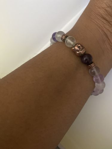 Customer photo review of Buddha Fluorite Bracelet