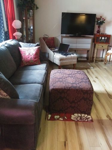 Customer photo review of Cabrexa Storage Ottoman Covers