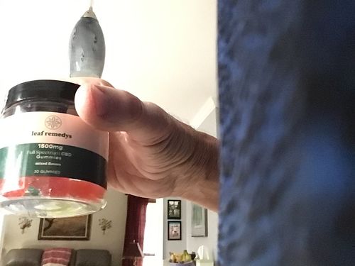 Customer photo review of 1500mg CBD Gummies mixed flavors