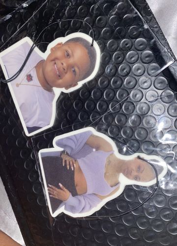 Customer photo review of Three Custom Air Fresheners