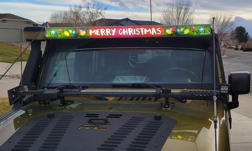 Customer photo review of Christmas Lights Light Bar Insert