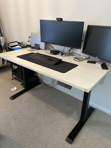 Customer photo review of Evo Electric Standing Height Adjustable  Desk(Free Shipping Nationwide)