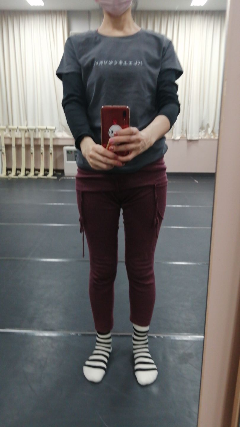 Customer photo review of 「バレエ上手くなりたい。」レディース スリムフィットTシャツ