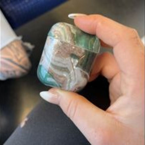 Customer photo review of Fashion Luxury Marble Apple Airpods Case