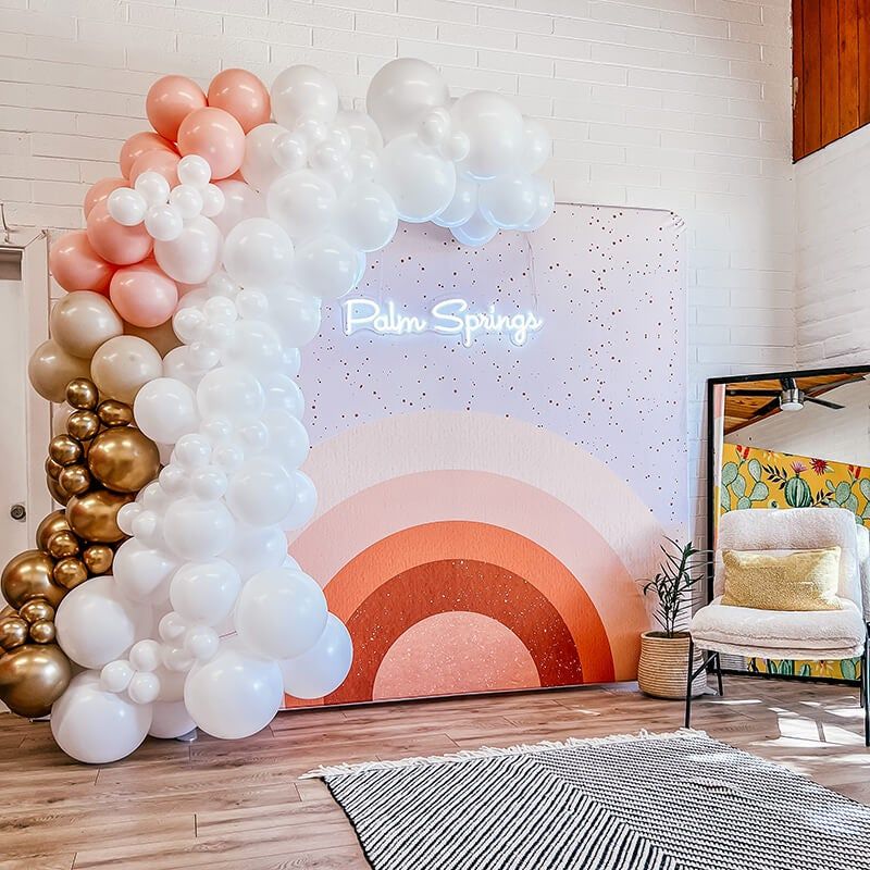 Customer photo review of Double-sided Custom Tension Fabric Pillow Cover Backdrop