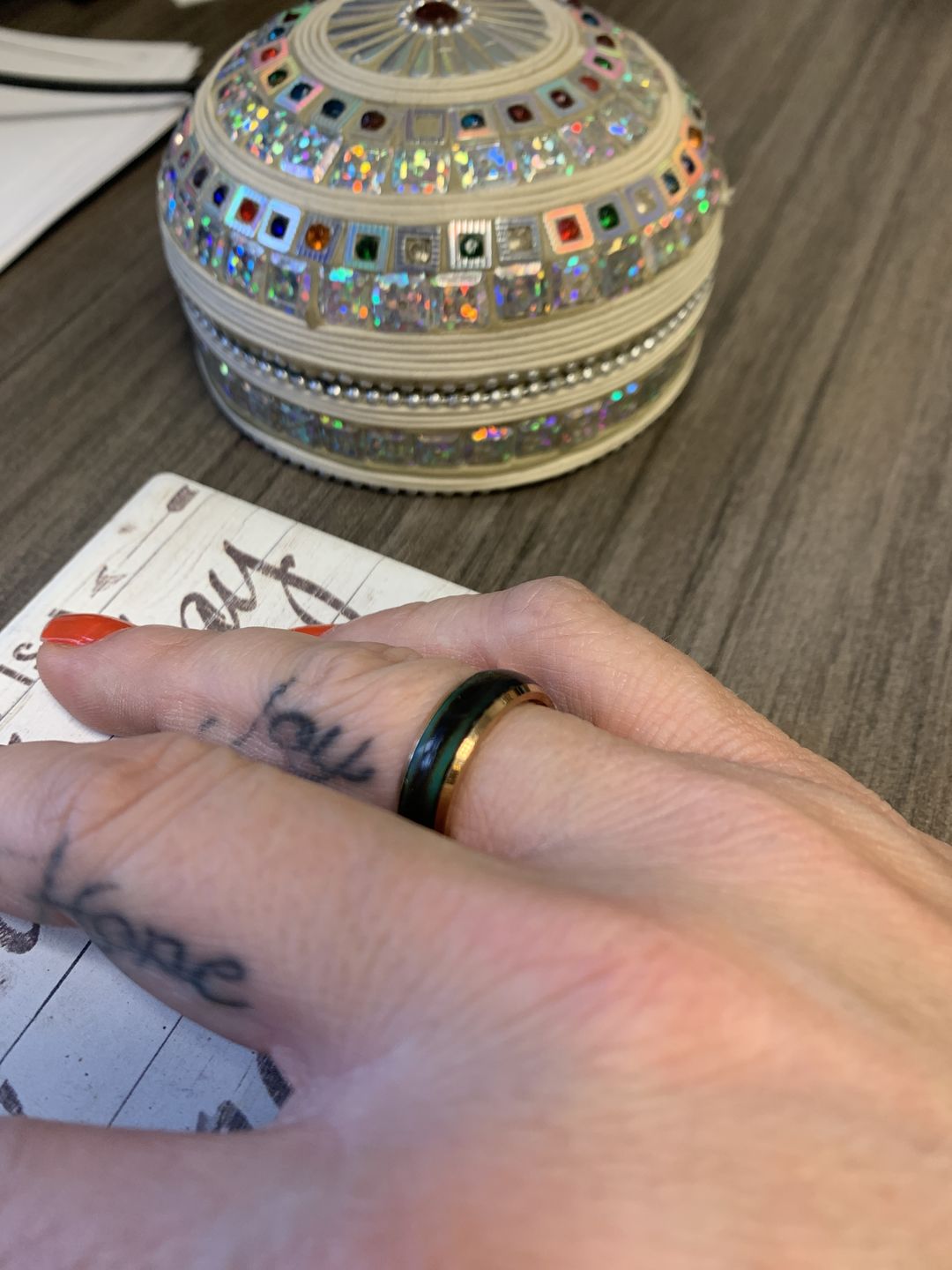 Customer photo review of Mystical Mood Ring