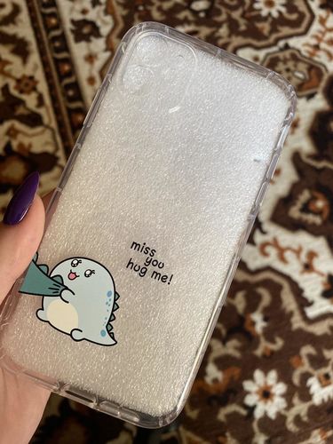 Customer photo review of Cute Cartoon Dinosaur iPhone Case