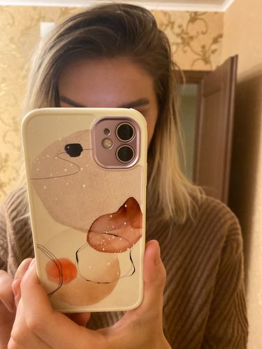 Customer photo review of Shockproof Art Watercolor iPhone Case