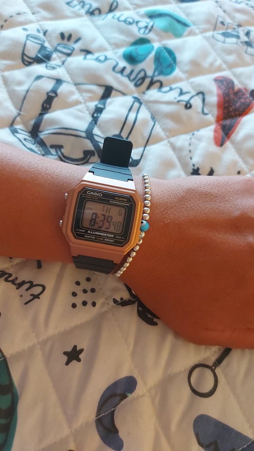 Customer photo review of Reloj Casio Vintage W-217HM-5AVDF Rosado