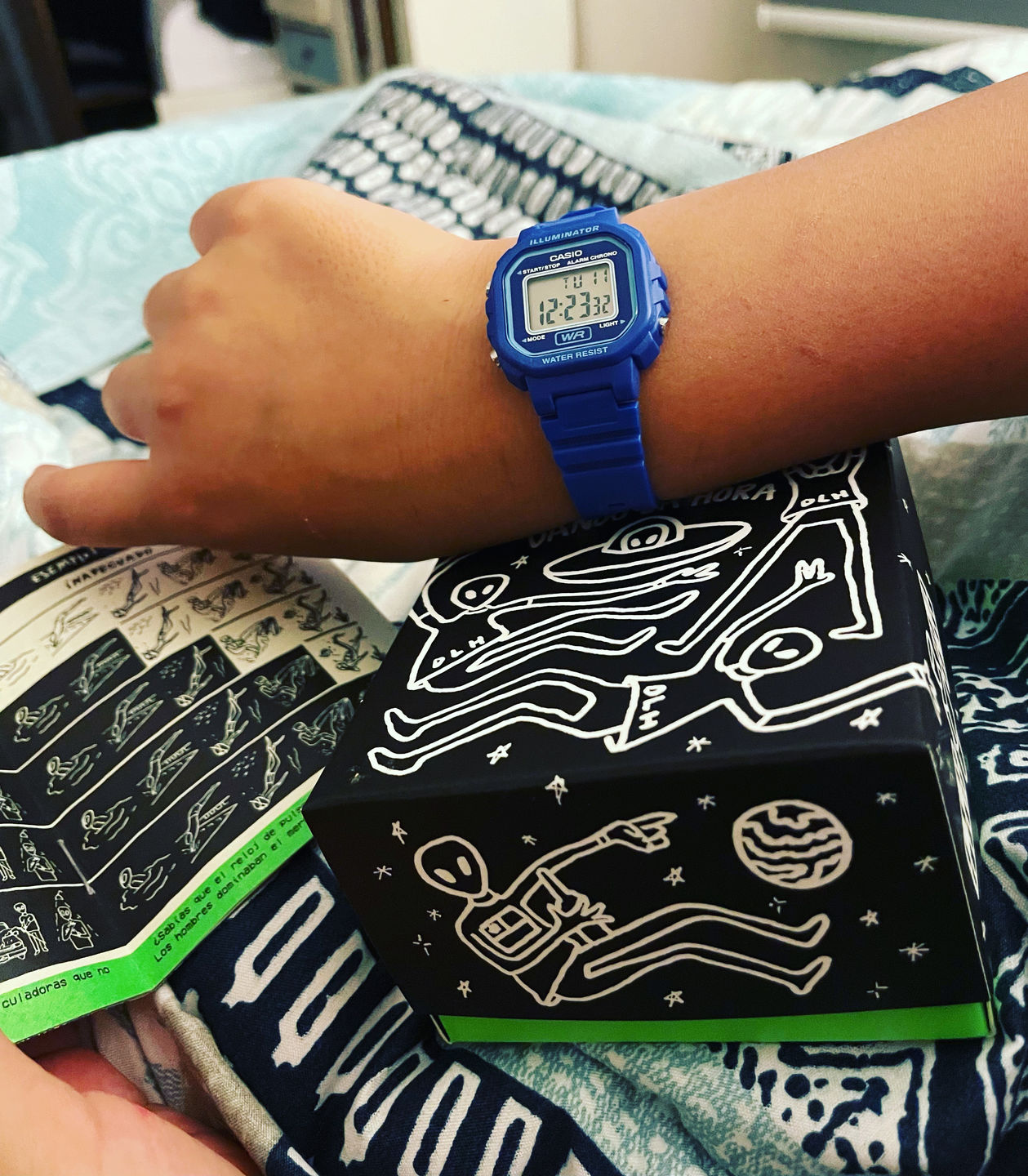 Customer photo review of Reloj Casio Vintage LA-20WH-2ADF Azul