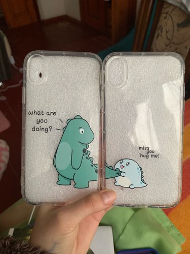 Customer photo review of Cute Cartoon Dinosaur iPhone Case