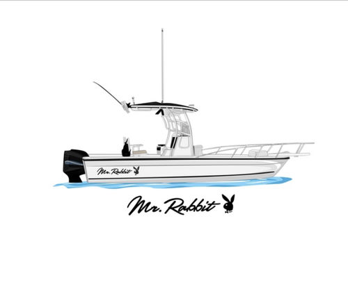 Customer photo review of Custom Digital Boat Artwork
