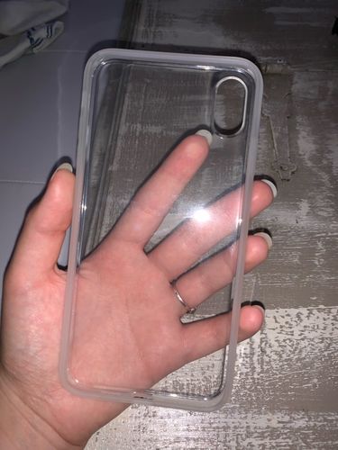 Customer photo review of Clear Candy Color iPhone Case