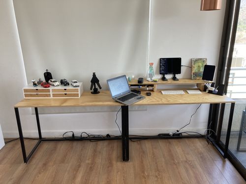 Customer photo review of Monitor Stand 120 x 20 x 11 MIMA