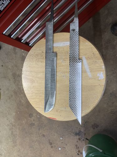 Customer photo review of 2 X 72 Inch Knife Makers Sanding Belts Assortment