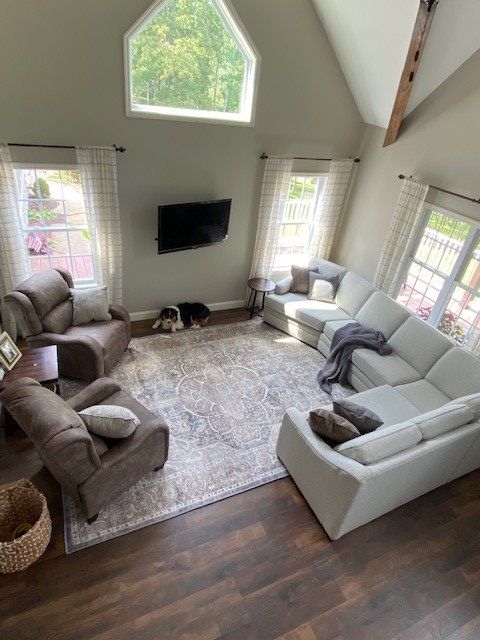 Customer photo review of Distressed Vintage Kendra Ash Area Rug