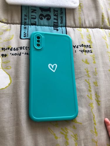 Customer photo review of Candy Color Love Heart iPhone Case
