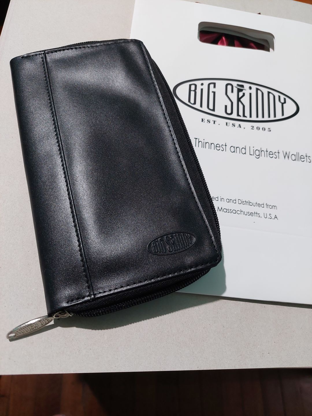 Customer photo review of Leather Panther Clutch Black