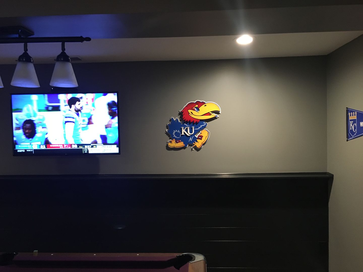 Customer photo review of Kansas Jayhawks "BIG JAY MASCOT" 3D Vintage Metal Wall Art