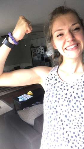 Customer photo review of Breathe Tank - Dalmatian