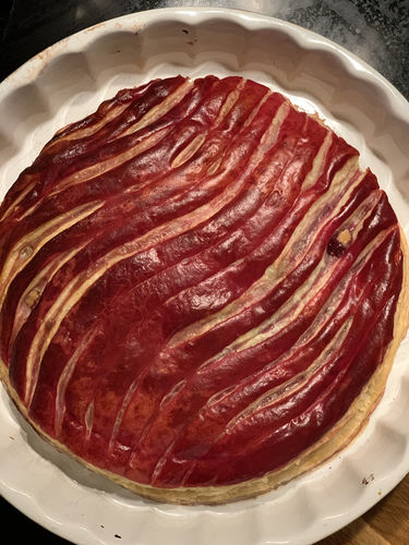Customer photo review of Galette des Rois med bringebær