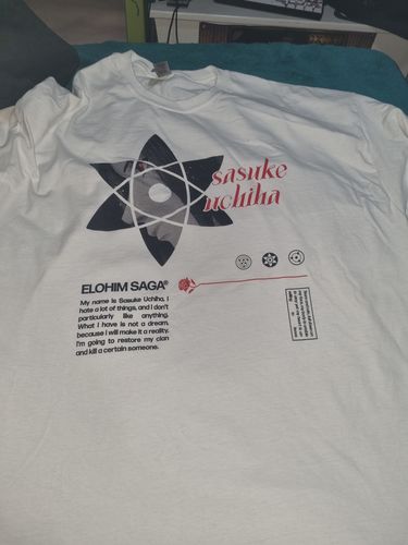 Customer photo review of Sasuke Uchiha - Shadow Tee Vol. 2