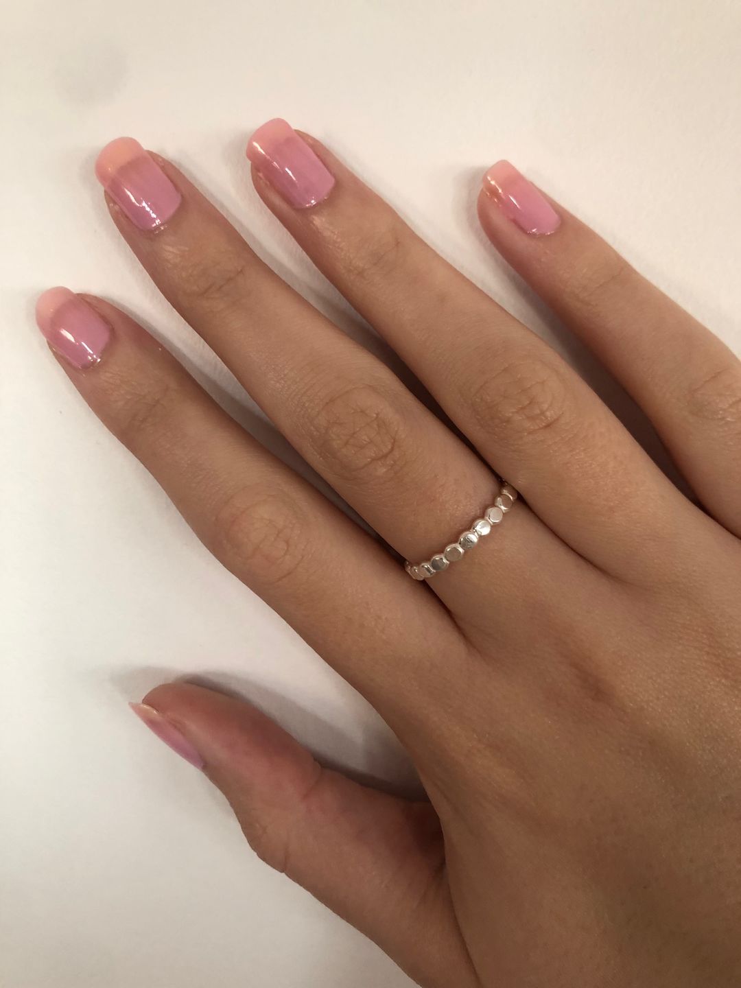 Customer photo review of Flat Beaded Ring