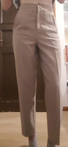 Customer photo review of Straight Tailored Pants