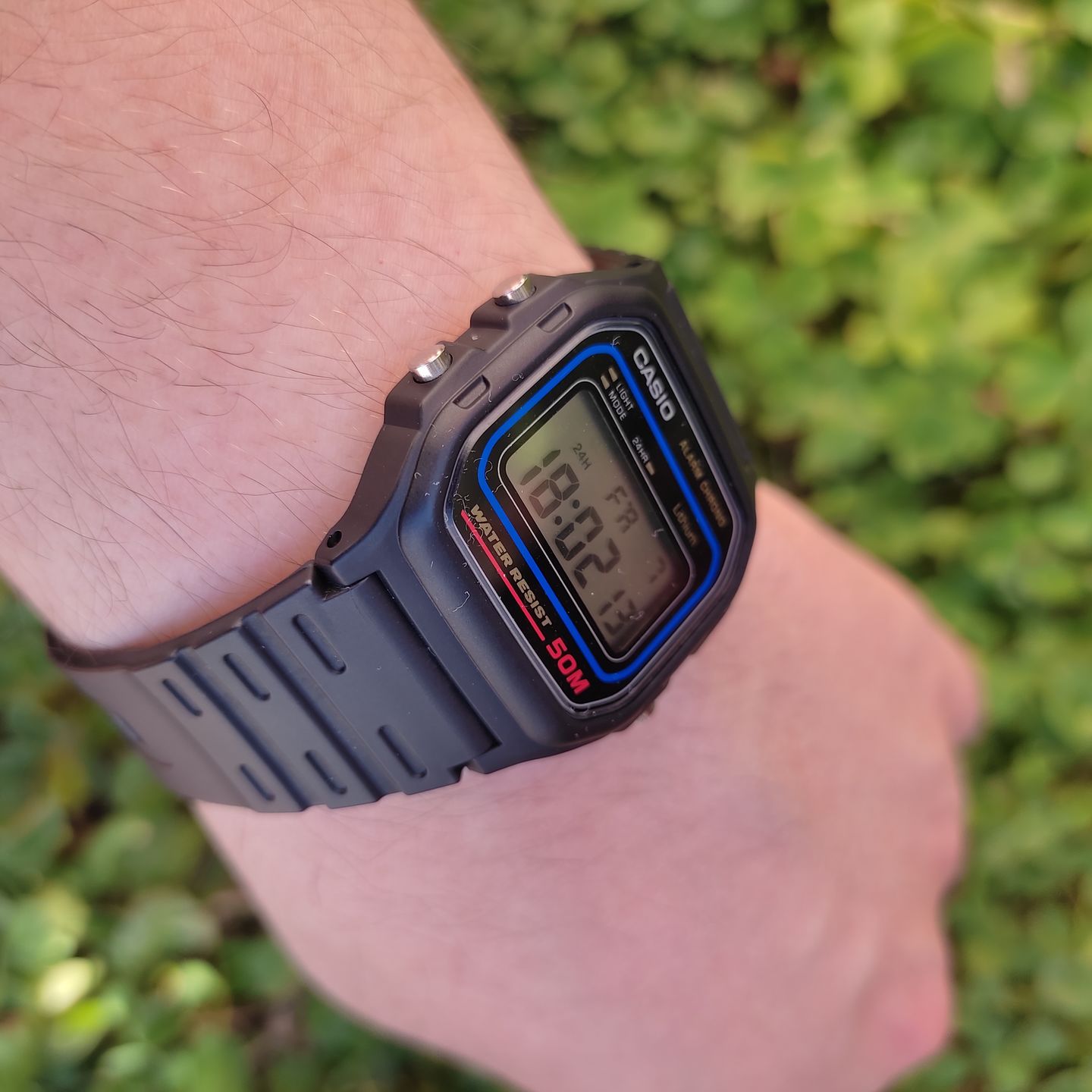 Customer photo review of Reloj Casio Vintage W-59-1VQD Azul/Negro