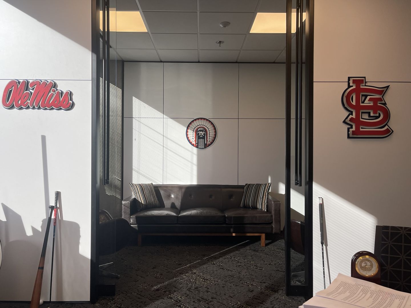Customer photo review of University of Mississippi Ole Miss Script 3D Vintage Metal Artwork