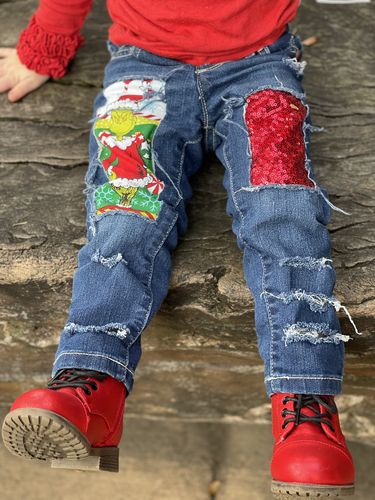 Customer photo review of [Red Shimmer] Boots