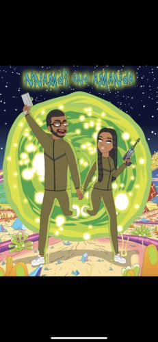 Customer photo review of 'Rick and Morty' Custom Portrait