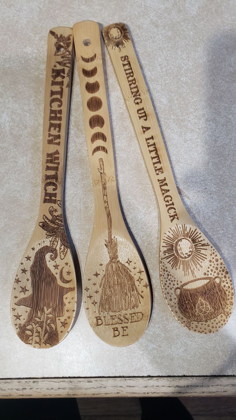 Customer photo review of Witchy Bamboo Wooden Spoon