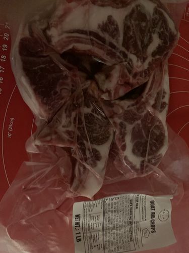 Customer photo review of Halal Goat Rib Chops