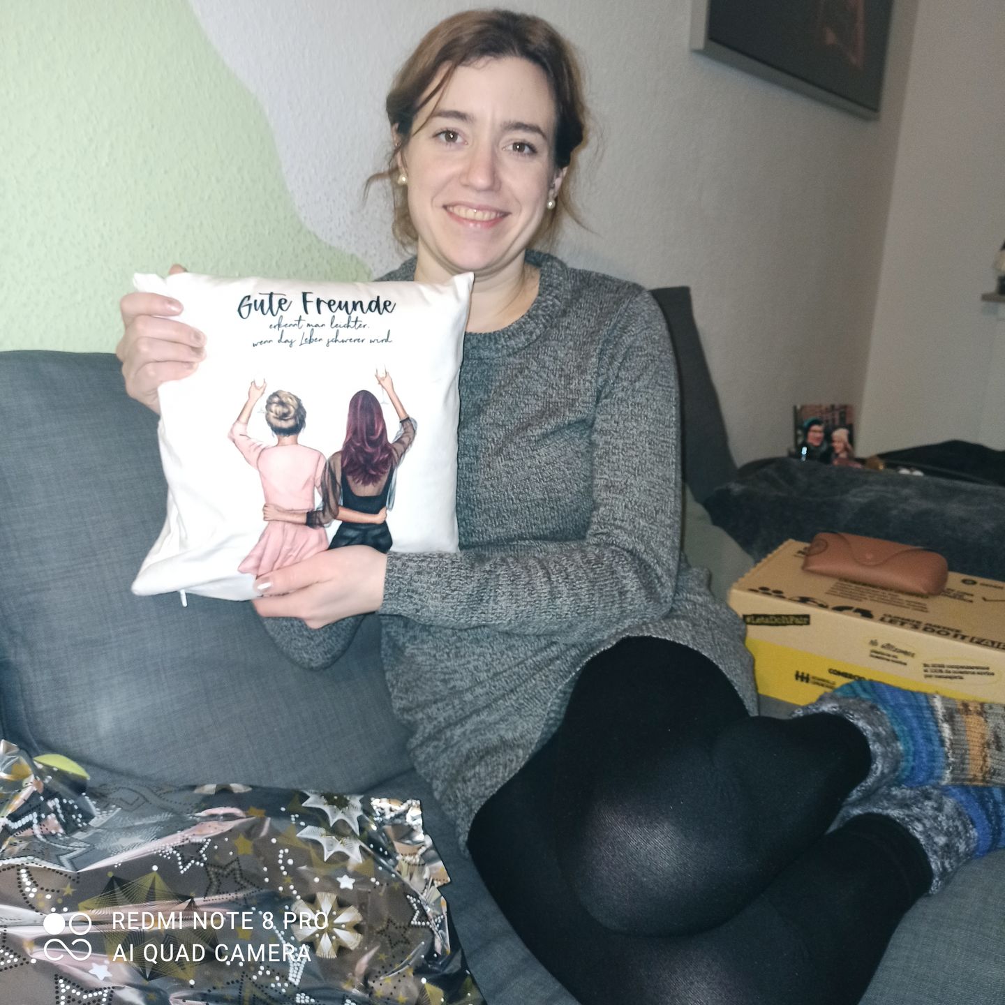 Customer photo review of Best Friends - Personalisiertes Kissen