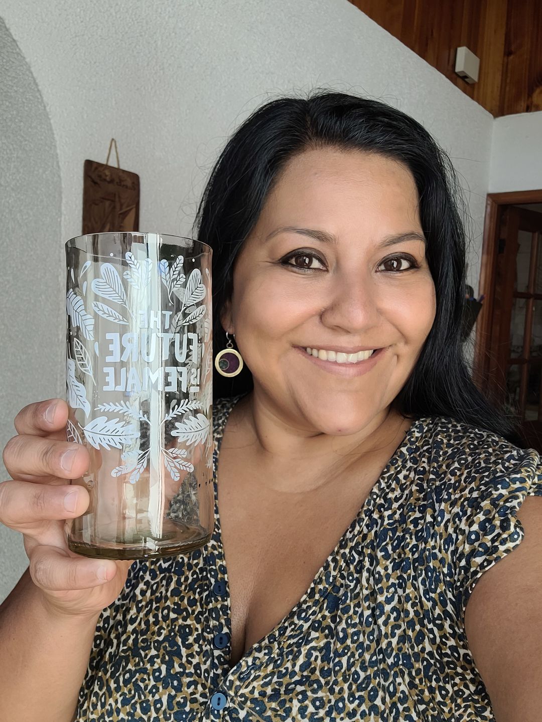 Customer photo review of Vaso Feminista Girl Power Juego de 6 Vasos