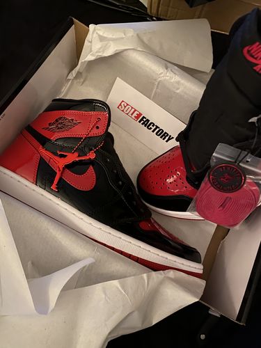 Customer photo review of Jordan 1 Reimagined Bred Early Pairs