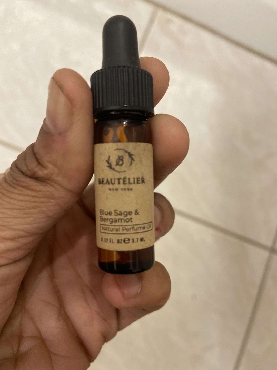 Customer photo review of Blue Sage & Bergamot Perfume Oil