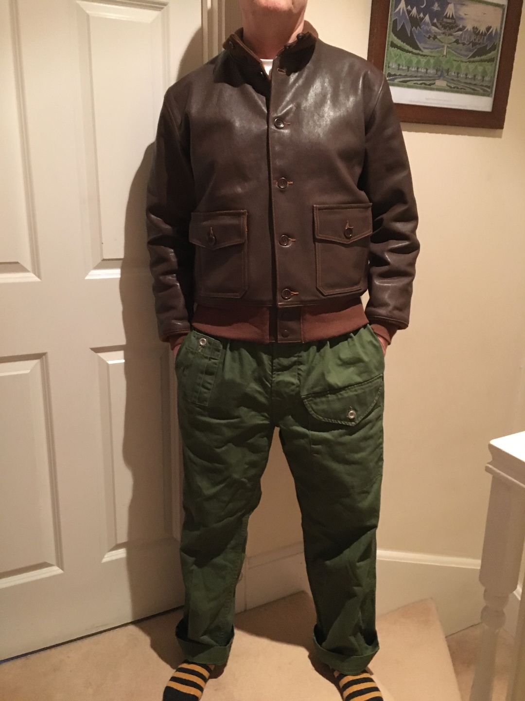 Customer photo review of 1943 British Army KD & JG Gurkha Bermuda Pants - Olive