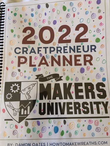 Customer photo review of 2022 Craftpreneur Design Planner by Damon Oates